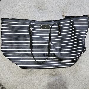 Kate Spade Navy and White Striped Tote